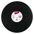 Abrasive Cut-Off Wheel, A30R-BF, 14 in Dia, 1/8 in Thick, 1 in Arbor Hole Size, Aluminum Oxide