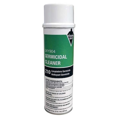 Foam Glass Cleaner, 18 oz, Aerosol Can, Clear, Lemon, 12PK