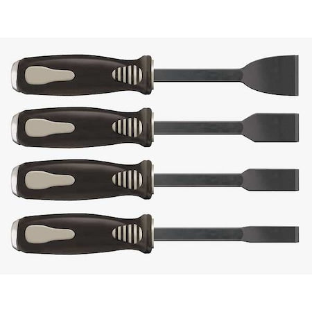 Gasket Scraper Set, 1/2,3/4,1, 1-1/2", 4Pc