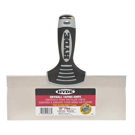 Taping Knife, Straight, SS, 10"W