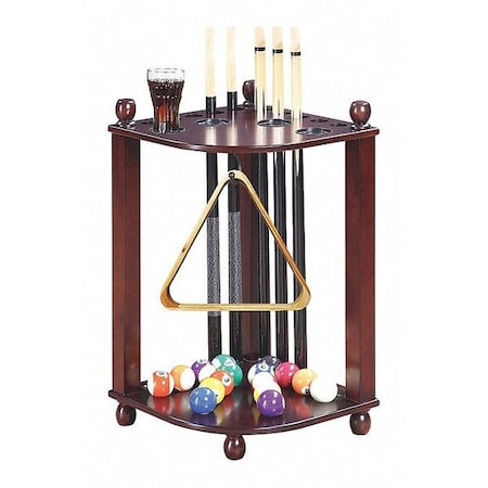 Regent Corner Floor Cue Rack, Mahogany