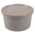 Specimen Container w/Lid, 8 oz., Gry, PK250