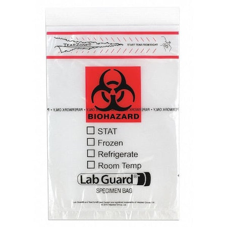 Specimen Transport Bag, 6x9", PK1000