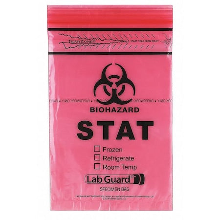 Specimen Transport Bag, 6x9", PK1000