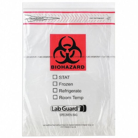 Specimen Trnsprt Bag, 9x12", PK1000