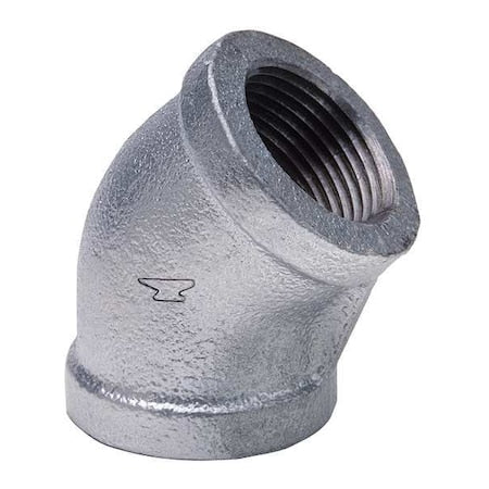 6"" FNPT Galvanized 45 Degree Elbow