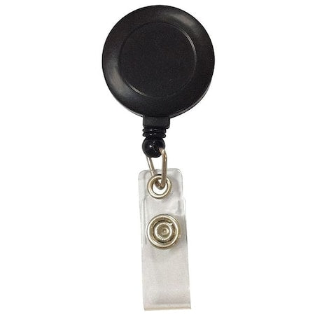 Badge Holder, Black, Single Color, 10 PK