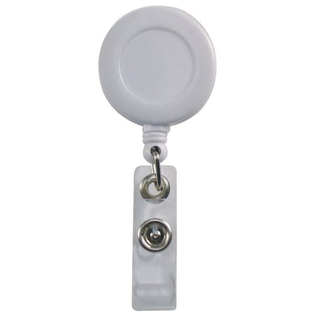 Badge Holder, White, Single Color, 10 PK
