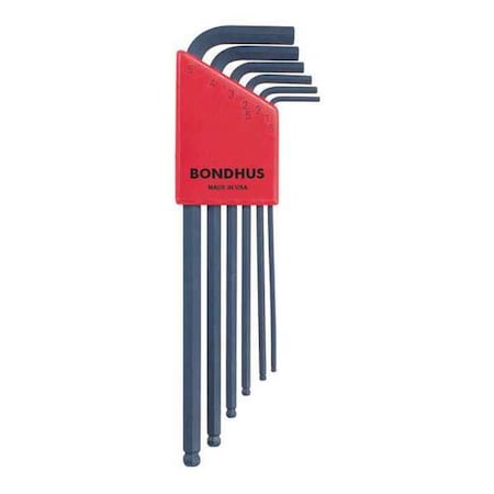 6 Piece Metric L-Shape Hex Key Set, 10946