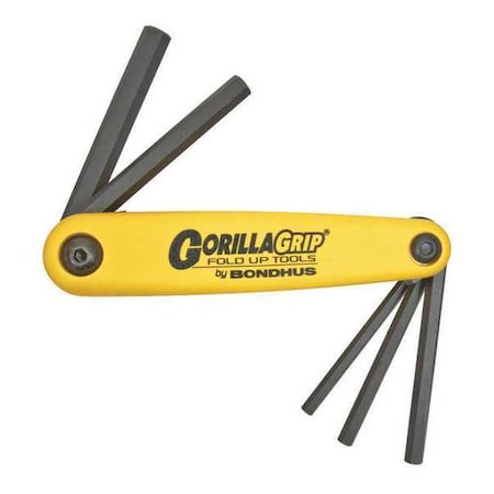 5 Piece SAE Fold-Up Hex Key Set, 12585