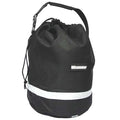 Drawstring Bag, Black, Polyester, 1 Pockets