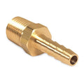 Hose Barb, 1/4MP x 1/4 Std Brass