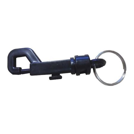 Plastic Key Clip, Black, Plastic, Not Load Rated