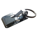 Belt Key Holder, Silver, Spring Stainless Steel, Clip-On Belt Hook