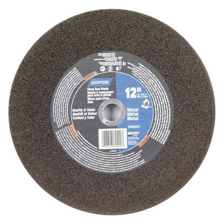 Abrasive Cut-Off Wheel, Type 1, 12 in Dia, 0.1094 in Thick, 1 in Arbor Hole Size, Aluminum Oxide