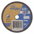 Abrasive Cut-Off Wheel, Type 1, 3 in Dia, 0.035 in Thick, 3/8 in Arbor Hole Size, Ceramic, 60 Grit
