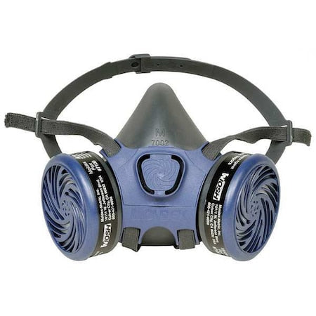 Half Mask Respirator Kit, 2 Cartridges Included, 7000 Series, Organic Vapor (OV), Bayonet, L
