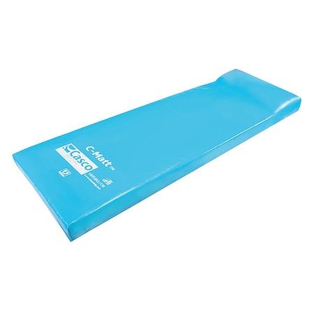Mattress,75x25in,8 oz Poly,Blue,Pillow