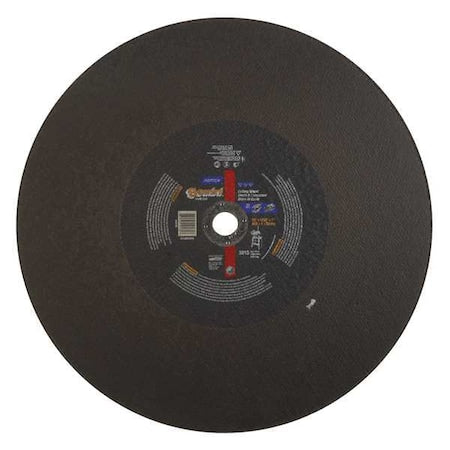 Abrasive Cut-Off Wheel, Type 1, 18 in Dia, 0.1563 in Thick, 1 in Arbor Hole Size, Aluminum Oxide
