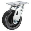 Swivel Plate Caster, 550 lb., Zinc Plated