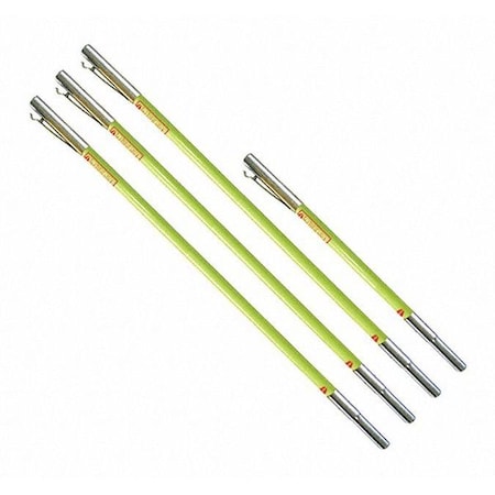 Extension Pole Kit, Fiberglass Handle, Foam Grip, 21 ft Tool L