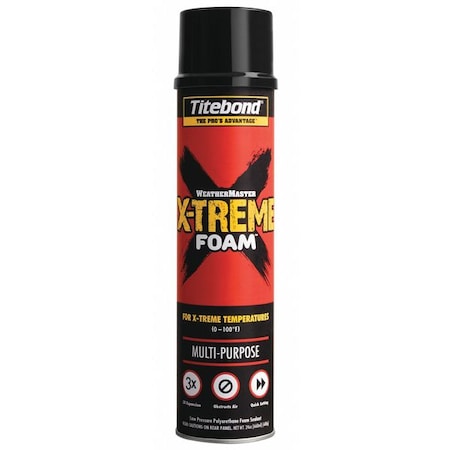 Spray Foam Sealant, 24 oz, Aerosol Can, 12 PK