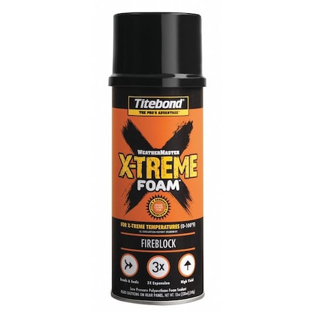 Spray Foam Sealant, 12 oz, Aerosol Can, Orange, 12 PK