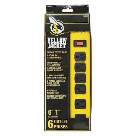 Workshop Power Strip, 6 ft., PK4