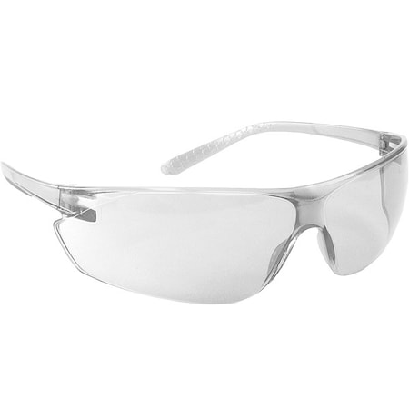 Zenon Ultra-Lyte(TM), Safety Glasses, Anti-Fog & Anti-Scratch, Clear Lens, Clear Frame, Frameless