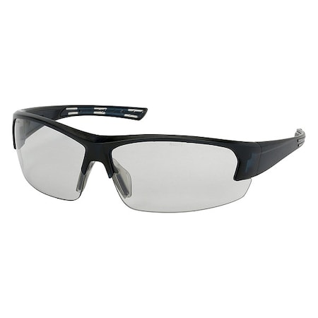 Xtricate(TM), Safety Glasses, Anti-Fog, Gray Lens, Blue Frame, Half-Frame, 1 PR
