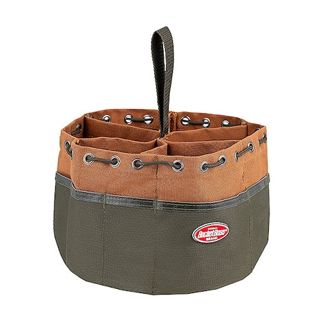 Bucket Bag, Brown, Cotton Canvas, 19 Pockets