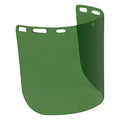 Face Shield Visor, Green Visor, 8 in Height