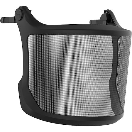 Face Shield, Black Visor, 7 in Height, Not Applicable Suspension