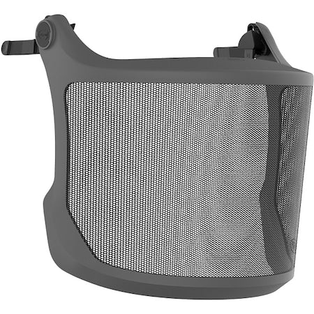 Face Shield, Black Visor, 7 in Height, Not Applicable Suspension
