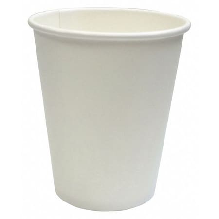 Paper Hot Cup, 8oz., White, PK1000