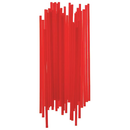 Straw/Stir, Cocktail, 5.25", Red, PK10000