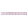 Ruler, Plastic, Lined, 16ths, 18in, Transprnt