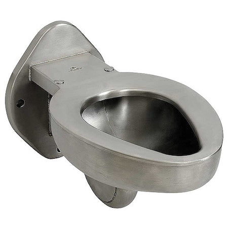 Prison Toilet, 1.28 gpf, 1.6 gpf, 3.5 gpf gpf, Not Applicable, Wall Mount, Stainless Steel