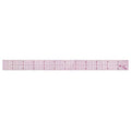 Ruler, Plastic, Lined, 16ths, 12in, Transprnt