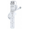 Outlet Strip, Medical Grade, 6 5-15R, 5-15P, 7 ft., White