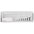 Ruler, Plastic, Lined, 16ths, 13-3/4in