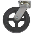 Mold-On Rubber Caster,Swivel,8 In