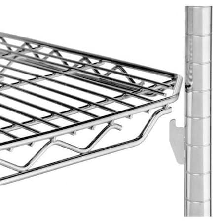 Wire ShlfPst, 34 1/2 x1 in, Quick Slot, PK4