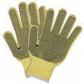 Cut Resistant Coated Gloves, Cut Level A2 , Dotted , PVC , Dotted , XL 12 PK