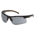 Rockwood, Safety Glasses, Anti-Fog, Anti-Static & Anti-Scratch, Gray Lens, Black, Tan Frame