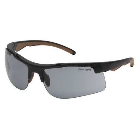 Rockwood, Safety Glasses, Anti-Fog, Anti-Static & Anti-Scratch, Gray Lens, Black, Tan Frame