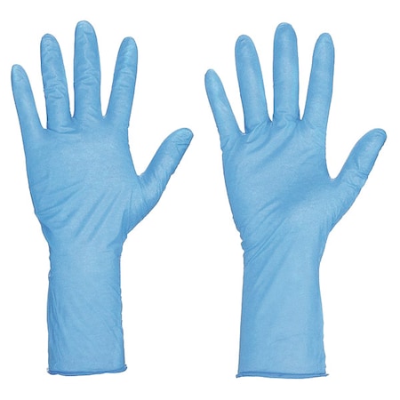 Nitri-Med 6012, Disposable Gloves, 6 mil Palm, Nitrile, Powder-Free, L, 1000 PK, Blue
