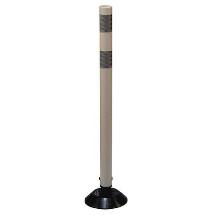 Delineator Post, HDPE, High-Intensity Prismatic, 36" Height, 36" Length, 1.6 lb, White