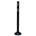 Delineator Post, HDPE, High-Intensity Prismatic, 36" Height, 36" Length, 1 lb, Black