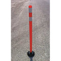 Delineator Post, HDPE, High-Intensity Prismatic, 48" Height, 48" Length, 2 lb, Orange